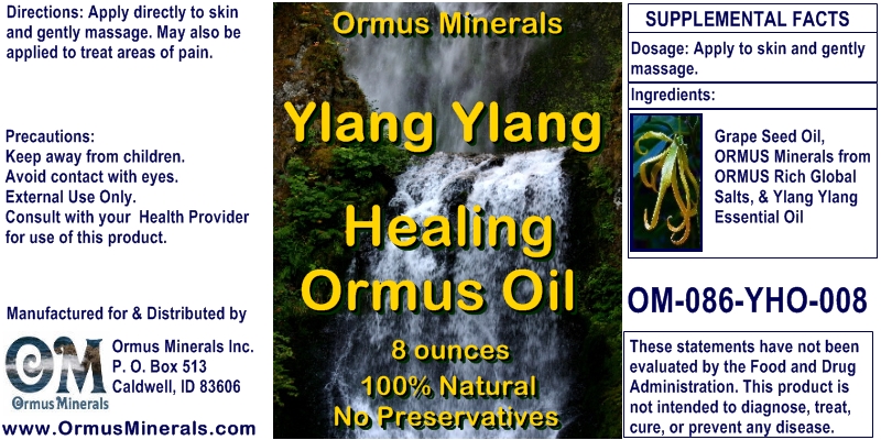 Ormus Minerals Ylang Ylang Healing Ormus Oil