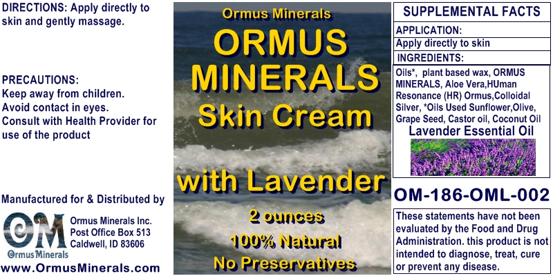 Ormus Rich Mineral Skin Cream with Lavender
